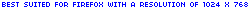 Best Suited for Firefox